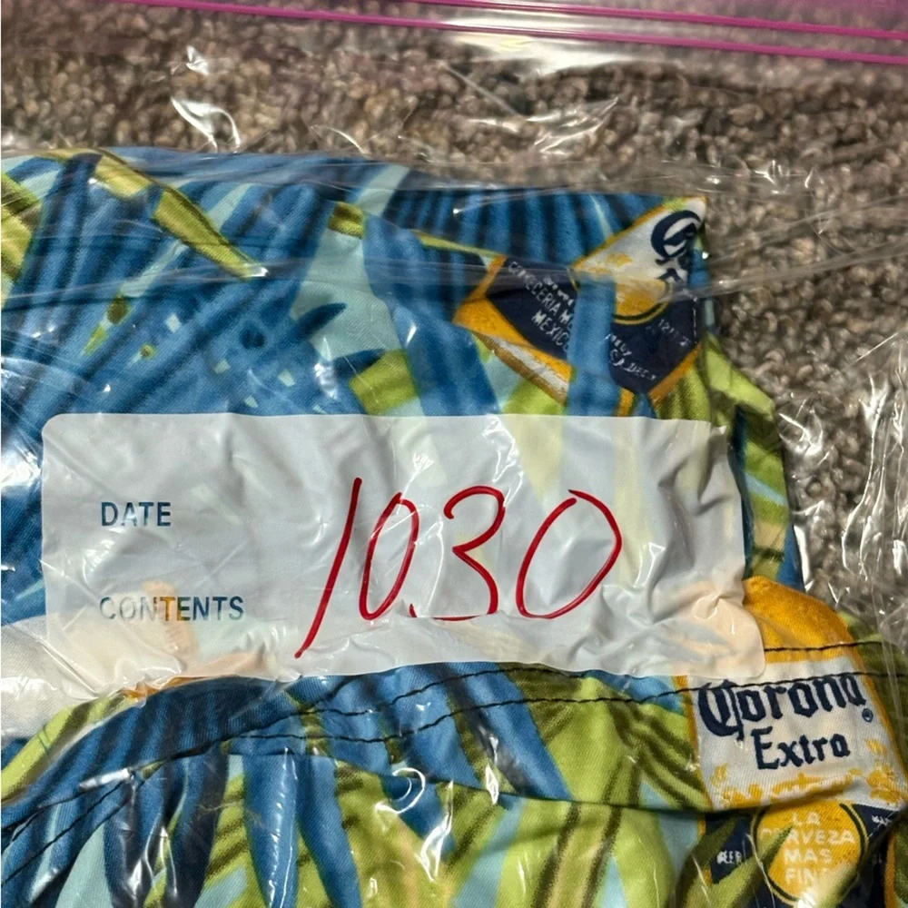 Corona swim trunks Extra‎ Beer Logo Board Shorts Mens Trunks Size 38 Drawstrings